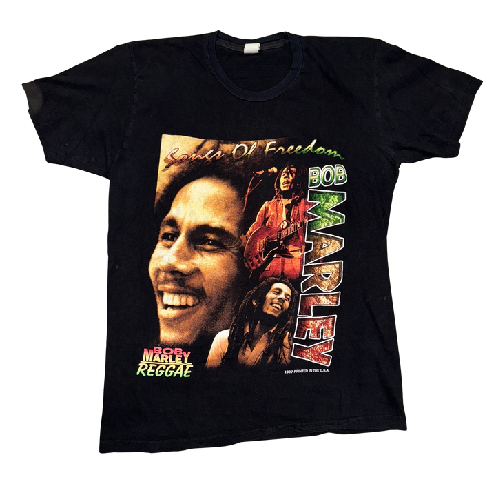 Bob Marley 'Songs of Freedom' Black Vintage Tee