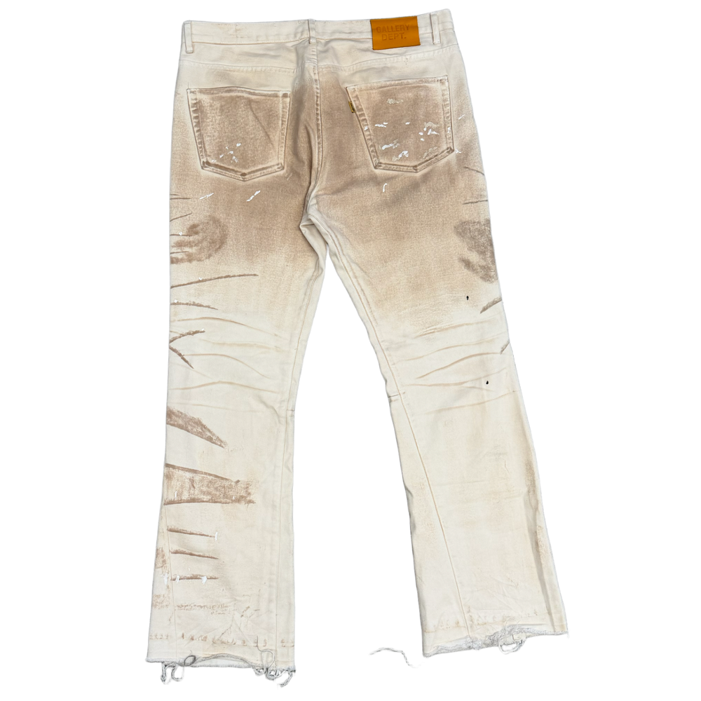 Gallery Dept 'Brown Wash' Cream Pants