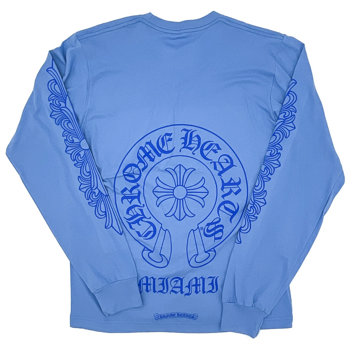 Chrome Hearts 'Miami' Blue Longsleeve Tee