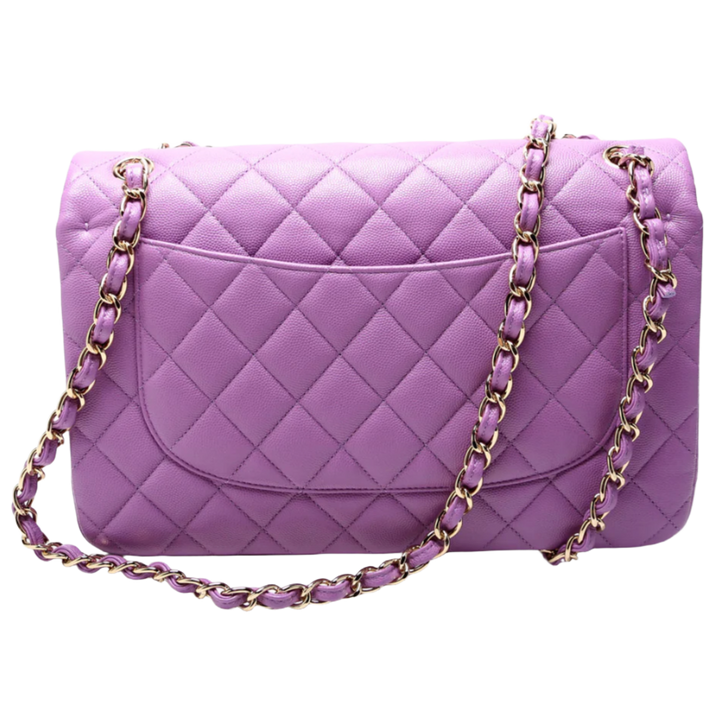 Chanel 'Purple' Classic Jumbo Double Flap Bag