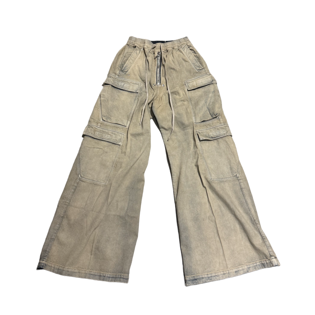 Rick Owens DRKSHDW 'Mineral Pearl' Double Cargo Jumbo Belas