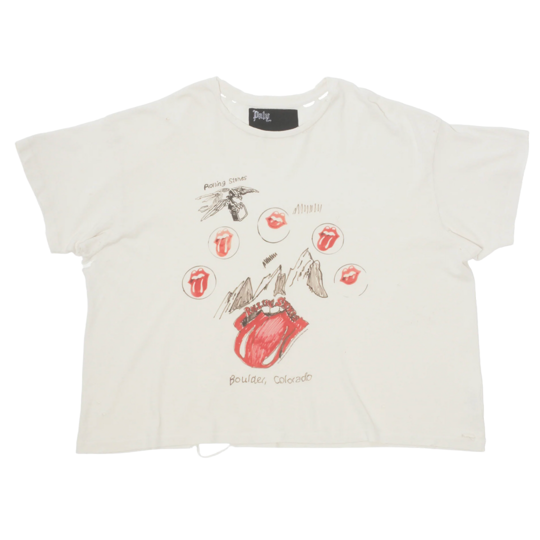 Paly 'Stones Red Rocks' White Tee