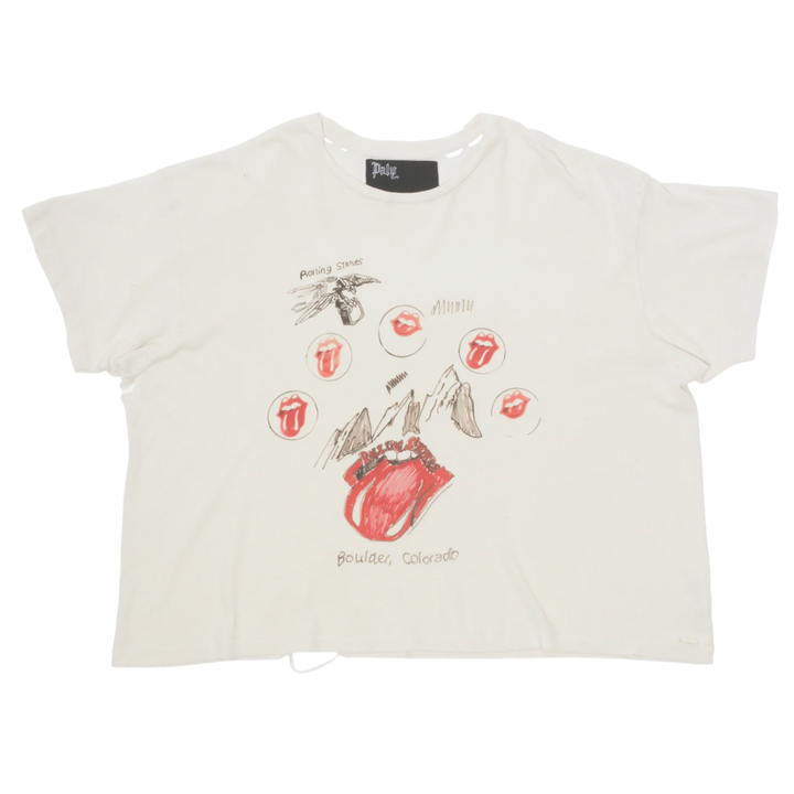 Paly 'Stones Red Rocks' White Tee
