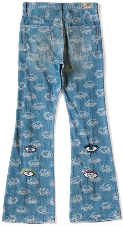 Kapital 'Speakeasy' Flare Blue Jeans