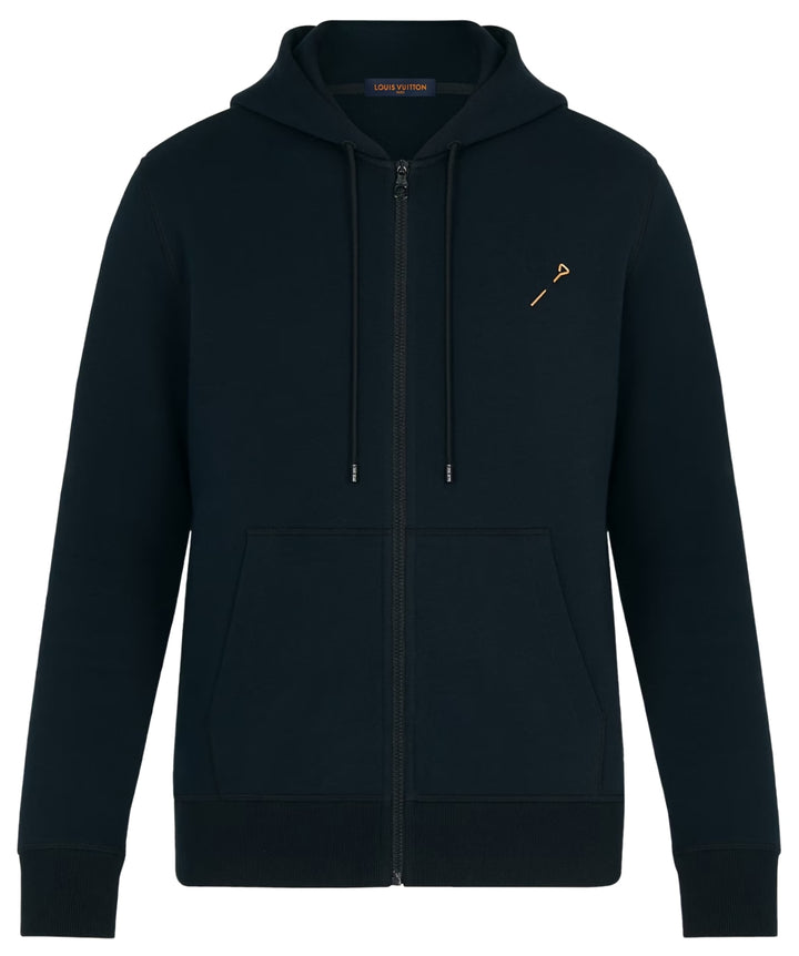 Louis Vuitton 'Black' Double Face Travel Zip Up Hoodie
