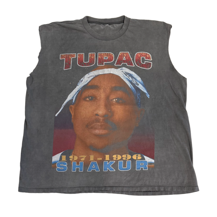 Tupac Shakur 'Makaveli Against All Odds' Vintage Cutoff Tee