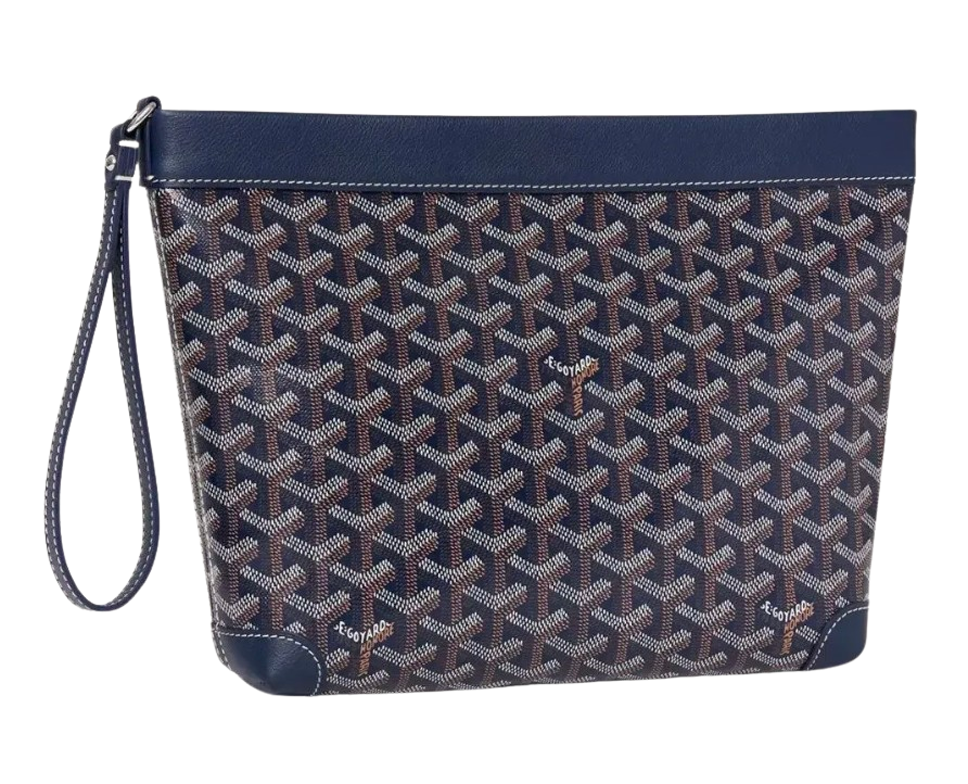 Goyard Conti Pouch Navy Blue