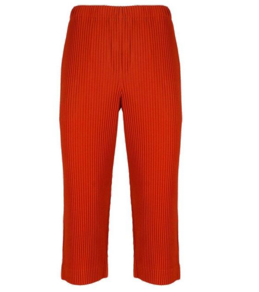 Homme Plissé Issey Miyake Red Pleated Pants