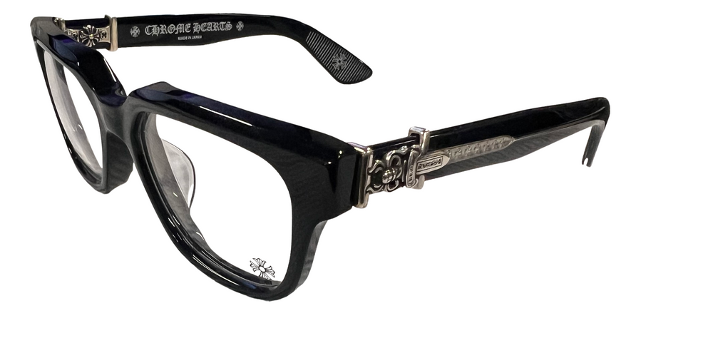 Chrome Hearts 'Vagillionaire II' Black/Silver Glasses