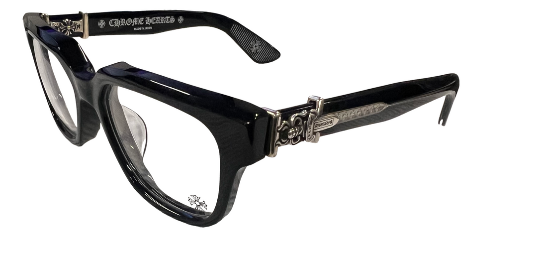 Chrome Hearts 'Vagillionaire II' Black/Silver Glasses