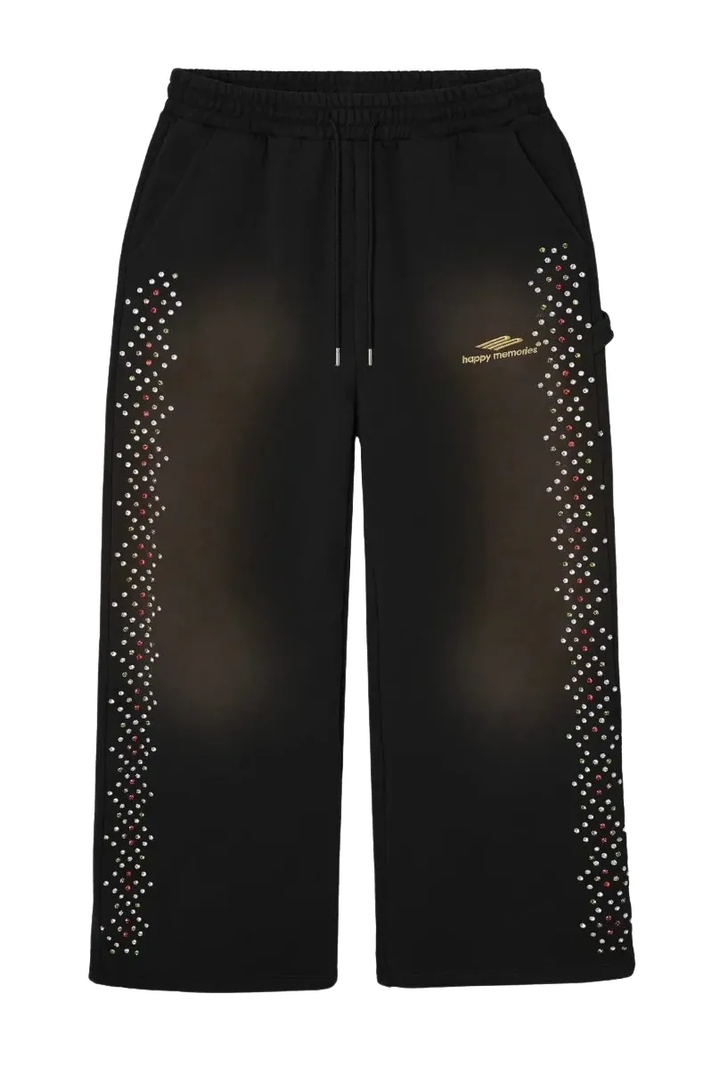 Happy Memories Don't Die HMDD 'Crystal' Black Sweatpants