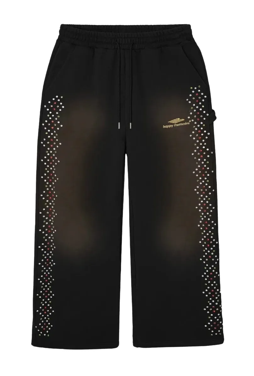 Happy Memories Don't Die HMDD 'Crystal' Black Sweatpants