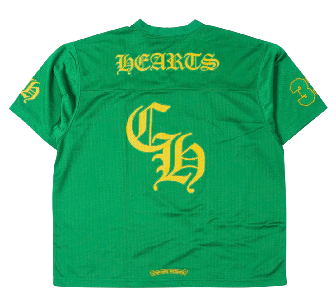 Chrome Hearts Sports Mesh Warm Up Short Sleeve Jersey Green Chrome Hearts Sports Mesh Warm Up Short Sleeve Jersey Green