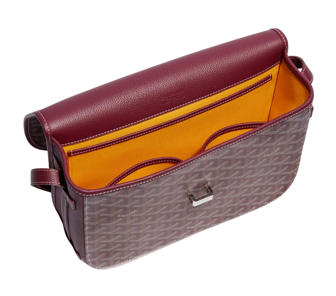 Goyard 'Burgundy' Belvedere MM Bag