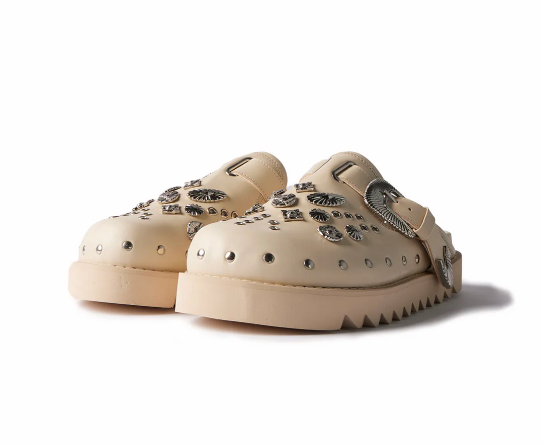 Toga Virilis 'Cream' Studded Loafer