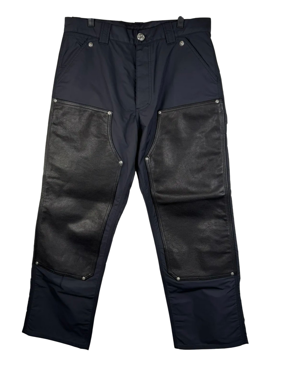 Chrome Hearts Leather Carpenter Double Knee Pants