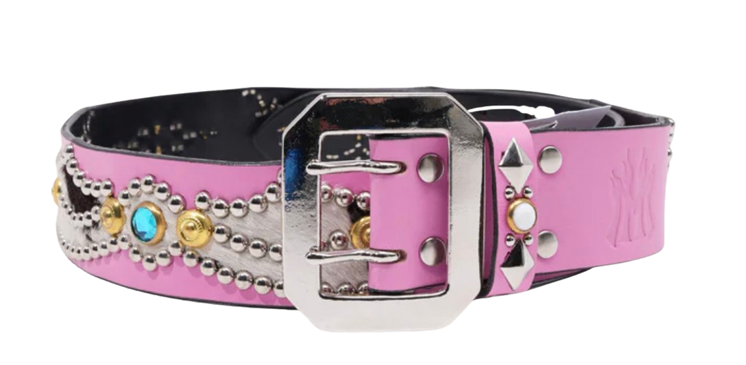 Mannahatta Pink Studded Belt