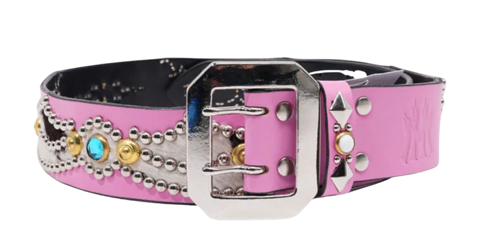 Mannahatta Pink Studded Belt