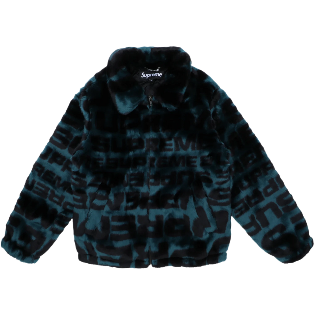 Supreme 'Faux Fur Dark Teal' Repeater Bomber – Showroom LA