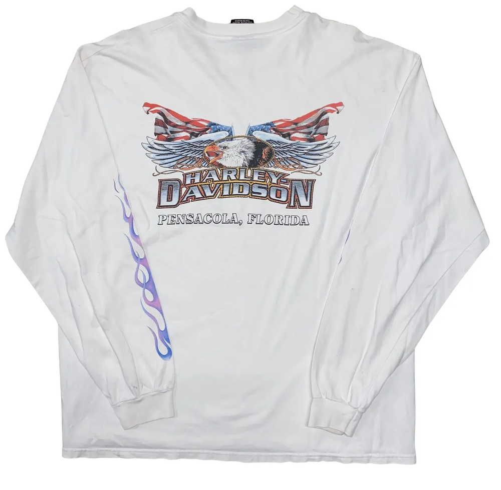 Harley Davidson 'Feel the Heat' Pensacola, FL Vintage Longsleeve