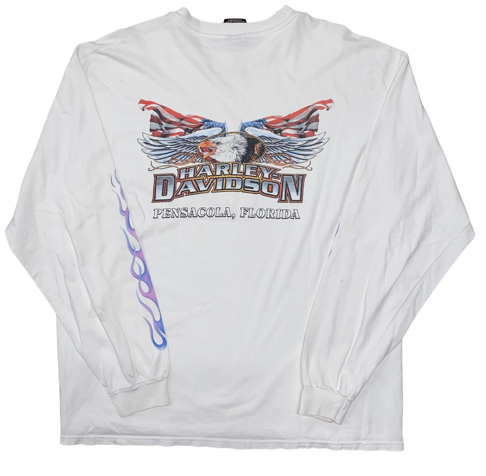 Harley Davidson 'Feel the Heat' Pensacola, FL Vintage Longsleeve