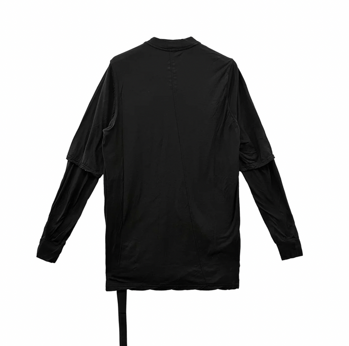 Rick Owens DRKSHDW 'Hustler' Black Layered Tee