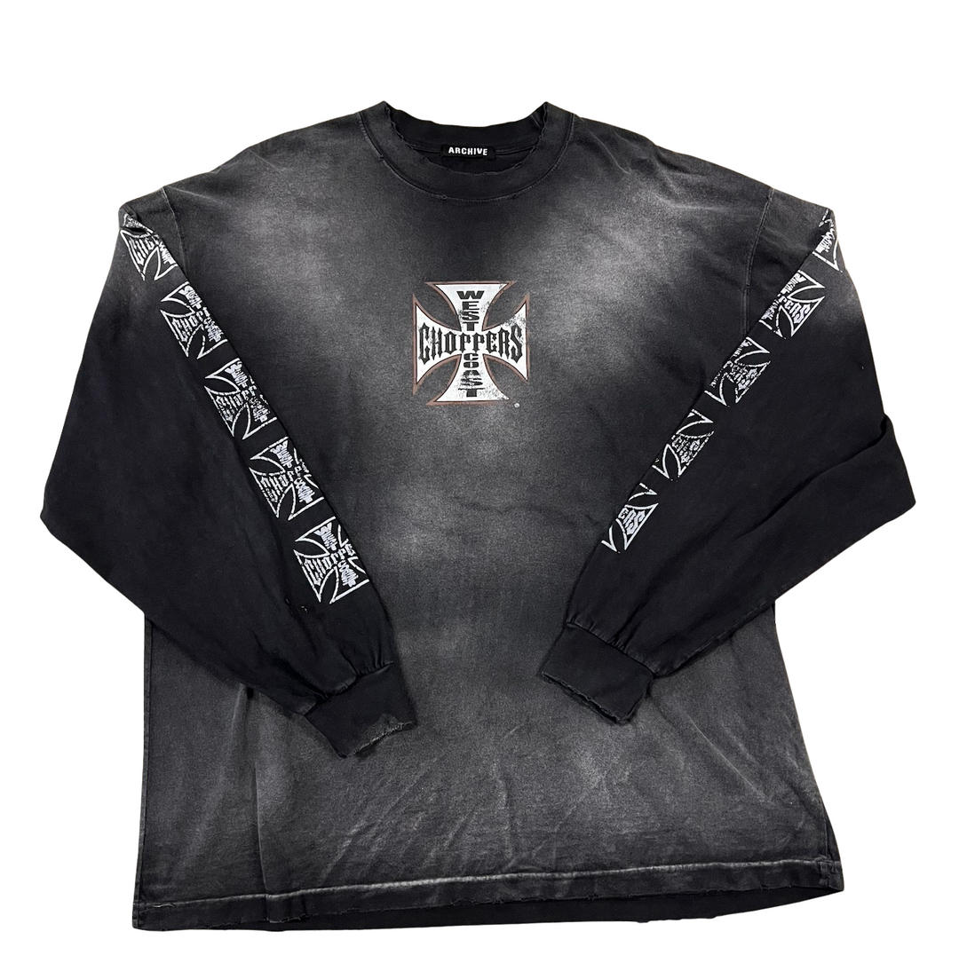 West Coast Choppers 'Faded Black' Vintage Longsleeve