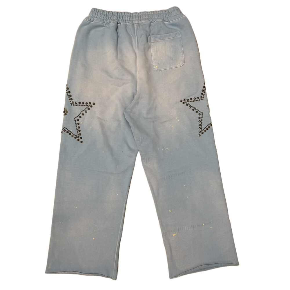 Satoshi Nakamoto 'Blue' Star Studded Sweatpants
