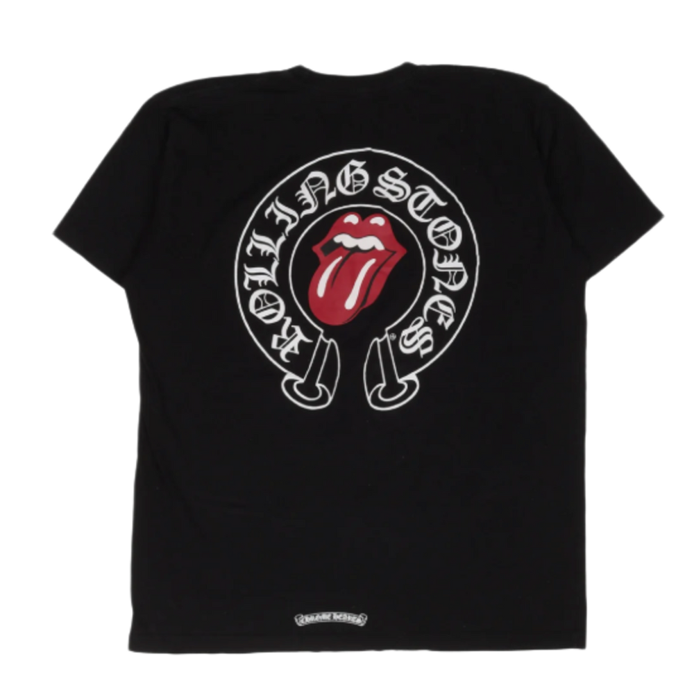 Chrome Hearts 'Rolling Stones' Black Pocket Tee