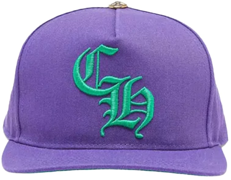Chrome Hearts 'CH' Purple/Green Baseball Hat