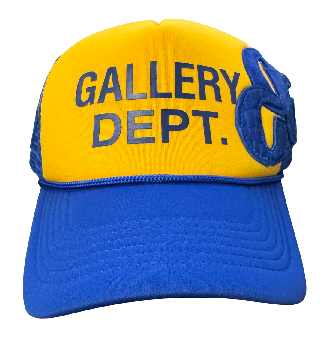 Gallery Dept. 'Gold Blue' Custom G Patch Trucker Hat