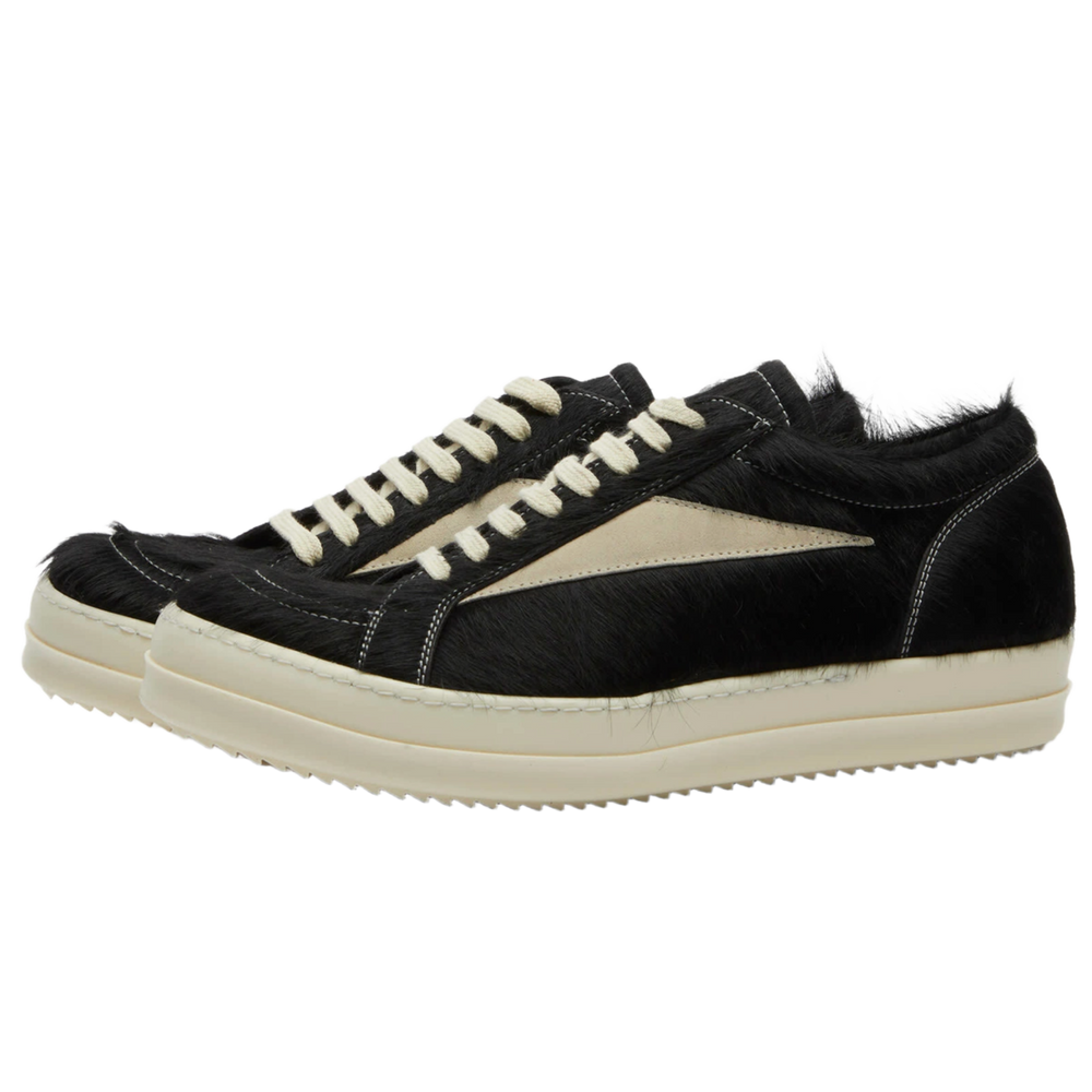 Rick Owens 'Black' Pony Hair Vintage Sneaks