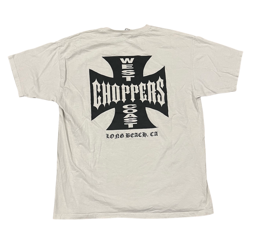 West Coast Choppers 'Classic Logo' White Vintage Tee