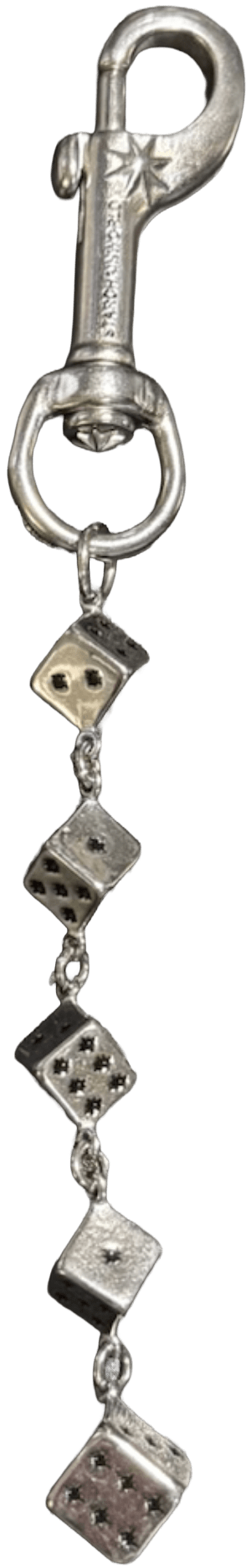Starchain World 'Silver' Plain Dice Keychain