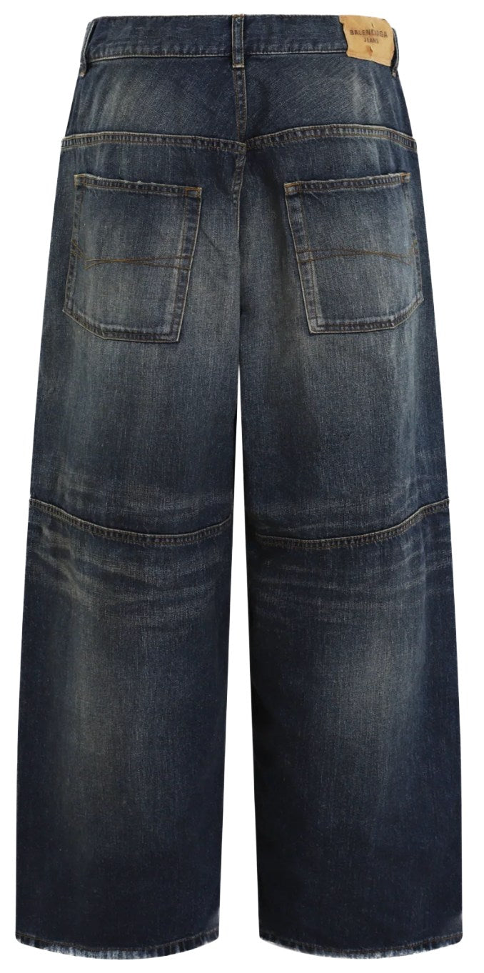 Balenciaga Logo Patch Baggy Jeans
