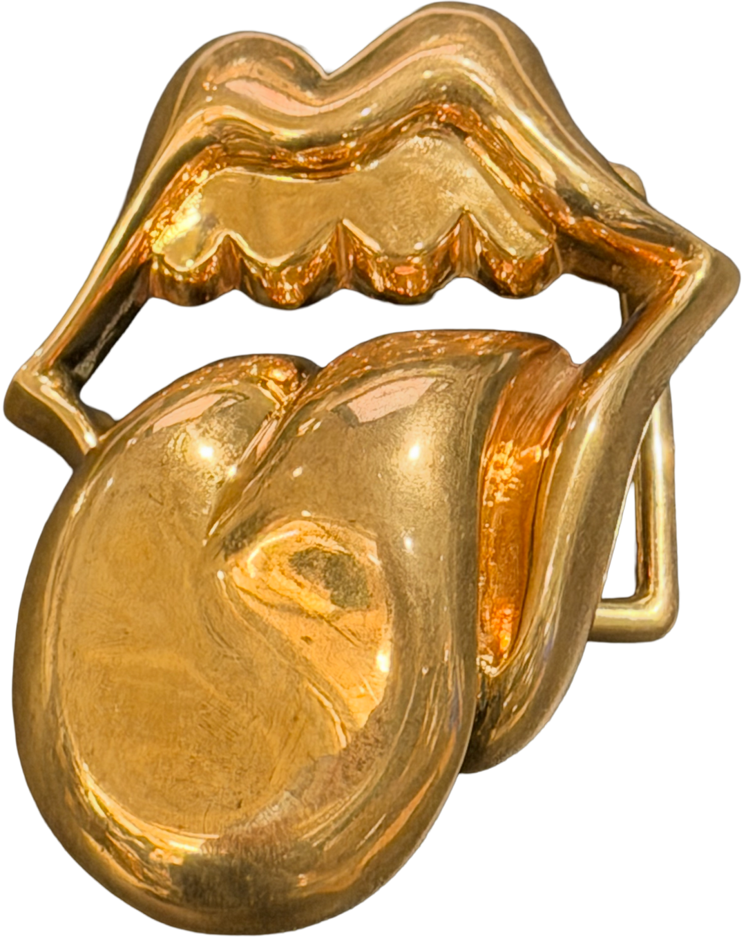 Chrome Hearts 'Bronze' Rolling Stones Lip Buckle