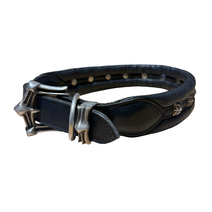 Chrome Hearts 'Black' Studded Leather Dog Collar