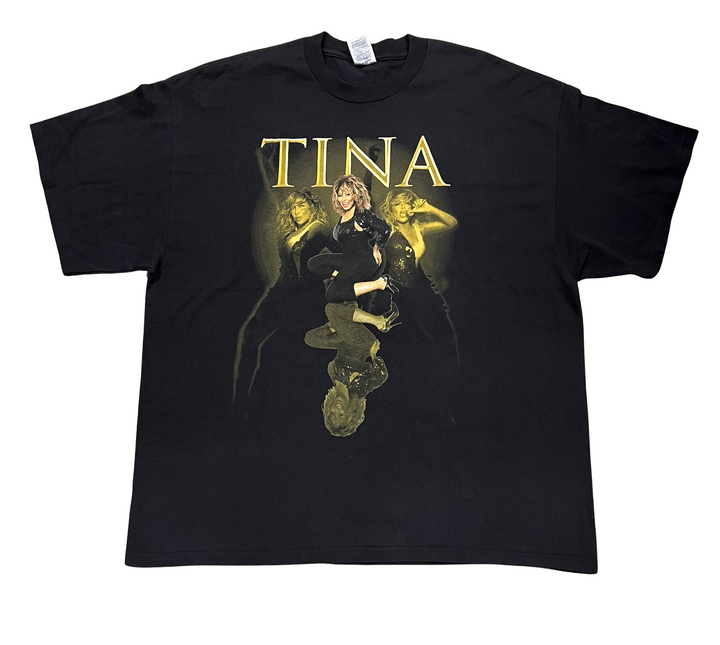 Tina Turner 'Live In Concert' Black Vintage Tee