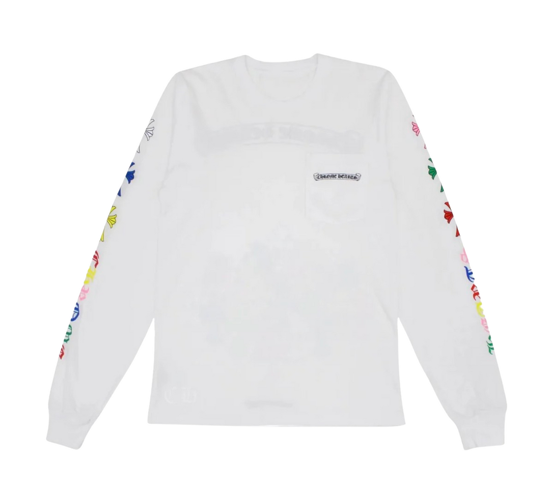 Chrome Hearts 'Multi Color Cross Cemetery' Long Sleeve T Chrome Hearts 'Multi Color Cross Cemetery' Long Sleeve T