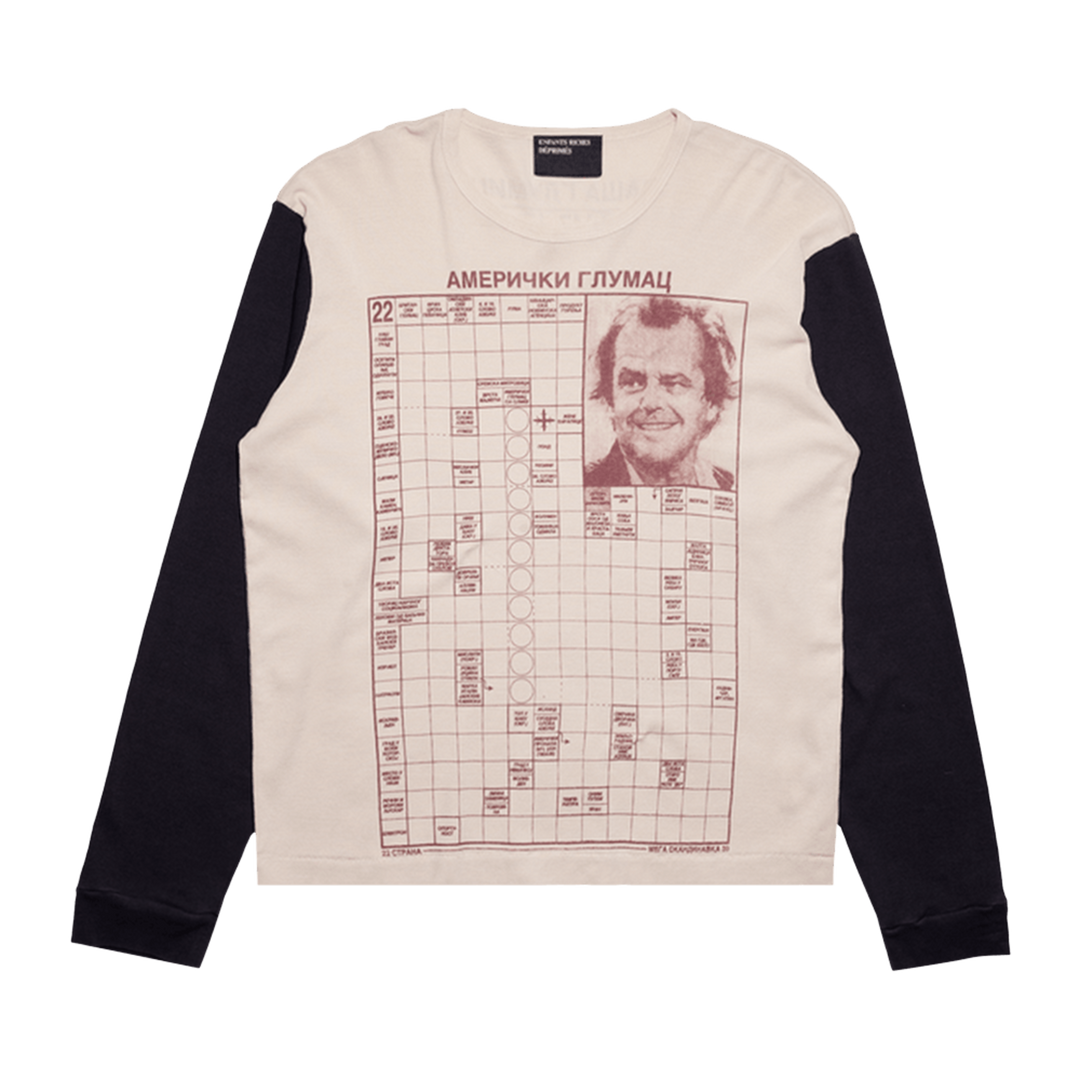Enfants Riches Déprimés Jack Serbian Fantasy Long-Sleeve T-Shirt 'Cream/Black'