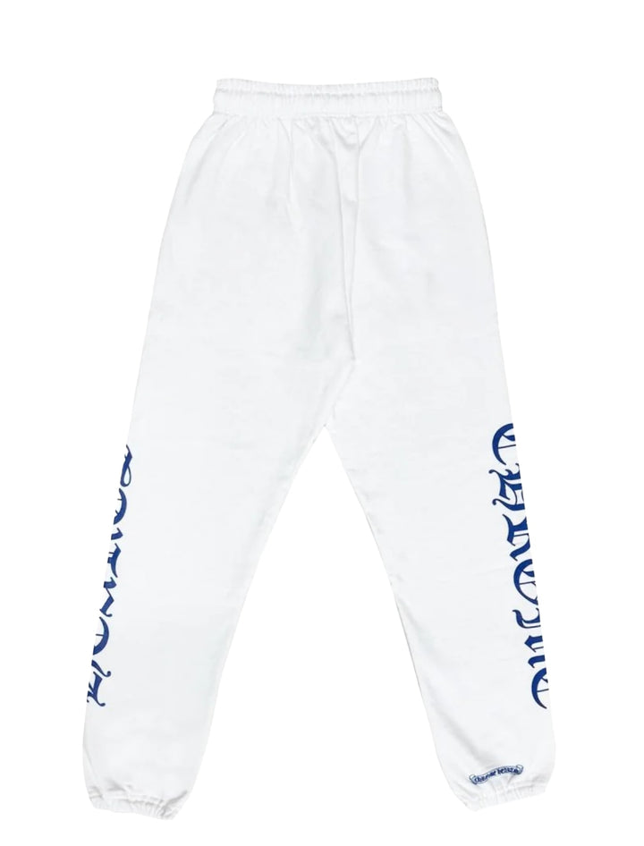 Chrome Hearts 'White/Blue' Horseshoe Logo Sweatpants