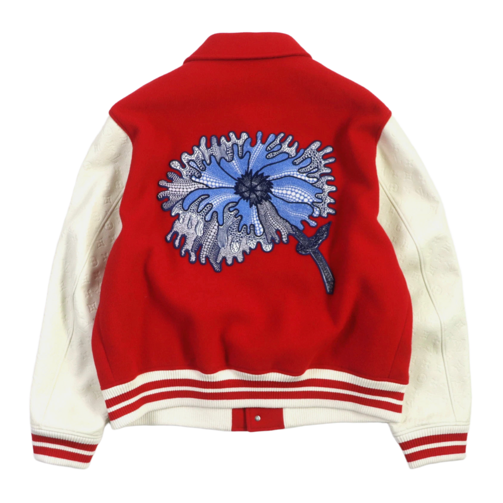 Louis Vuitton x Yayoi Kusama 'Red/Cream' Varsity Jacket