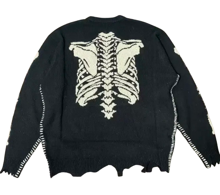 Saint Michael x Vlone Skeleton Knit Black Sweater