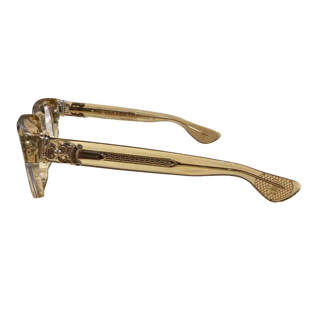 Chrome Hearts 'Cuntvoluted' Crystal Yellow Glasses