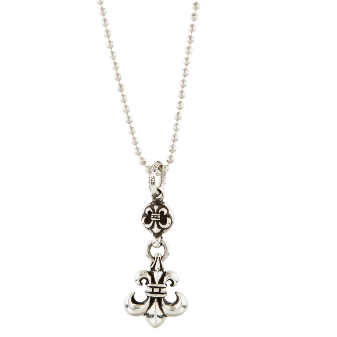 Chrome Hearts  Fleur de Lis Pendant Necklace
