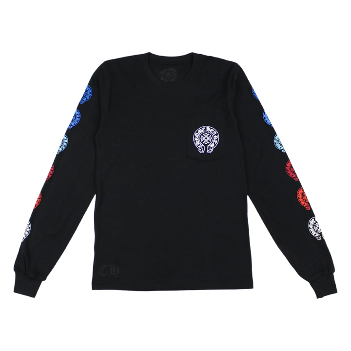 Chrome Hearts Multi Color Horse Shoe L/S T-shirt Black