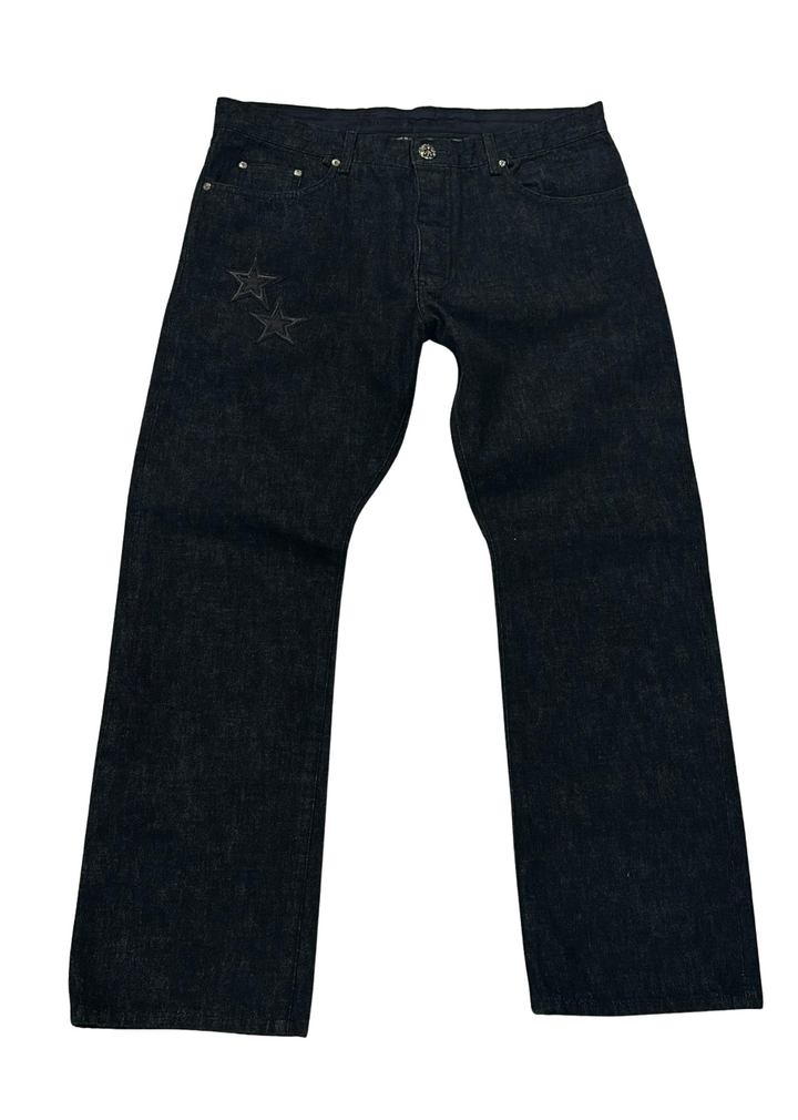 Chrome Hearts Star Patch Black Jeans