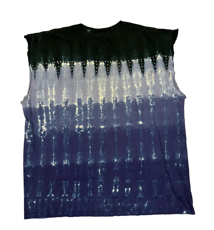 Led Zeppelin 'Tie Dye' Rhinestone Vintage Cutoff