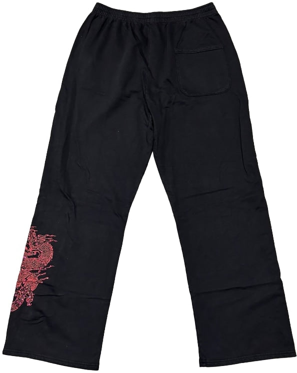 Bossi 'Red Dragon' Black Sweatpants