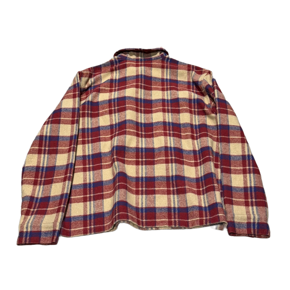 Chrome Hearts 'Red/Cream' Zip Flannel Shirt
